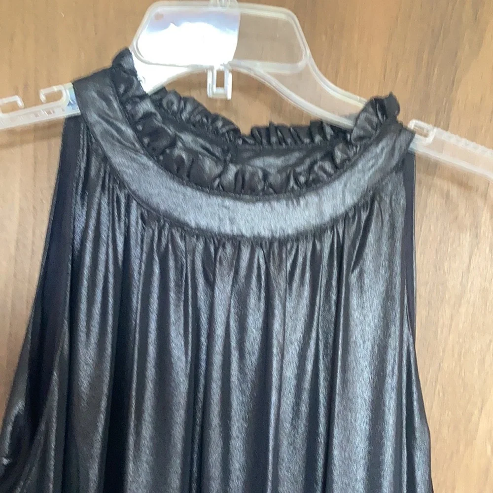 Relist1/24 Simply Vera Vera wang pleated bottom fit & flare black dress - Picture 8 of 16